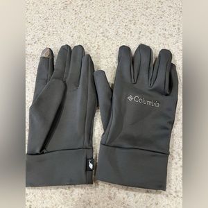 Grey unisex Columbia Omni heat gloves